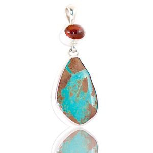 Turquoise Jewelry, Brandy Citrine Pendant