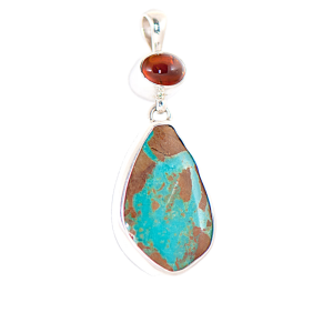 Turquoise Jewelry, Brandy Citrine Pendant