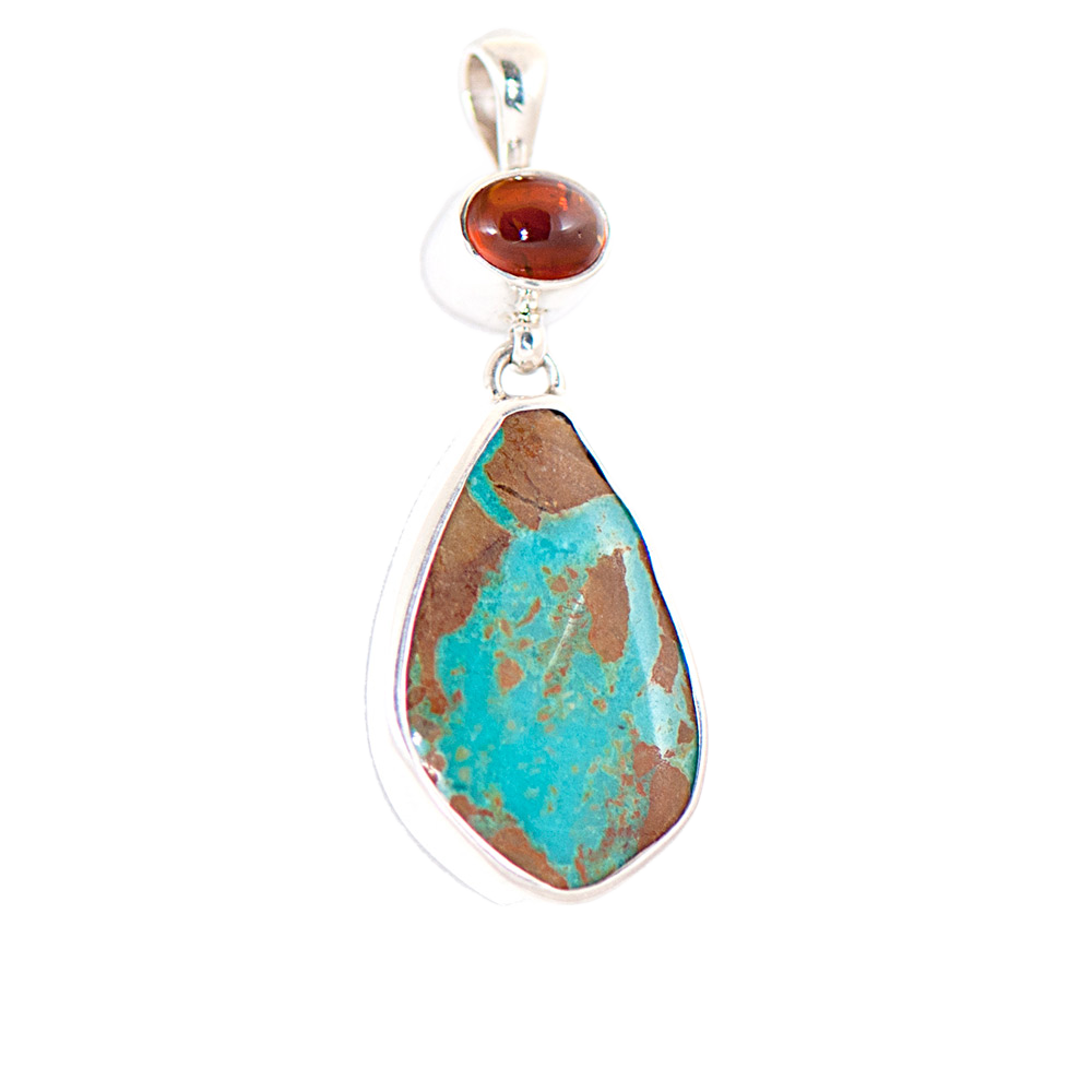 Turquoise Jewelry, Brandy Citrine Pendant